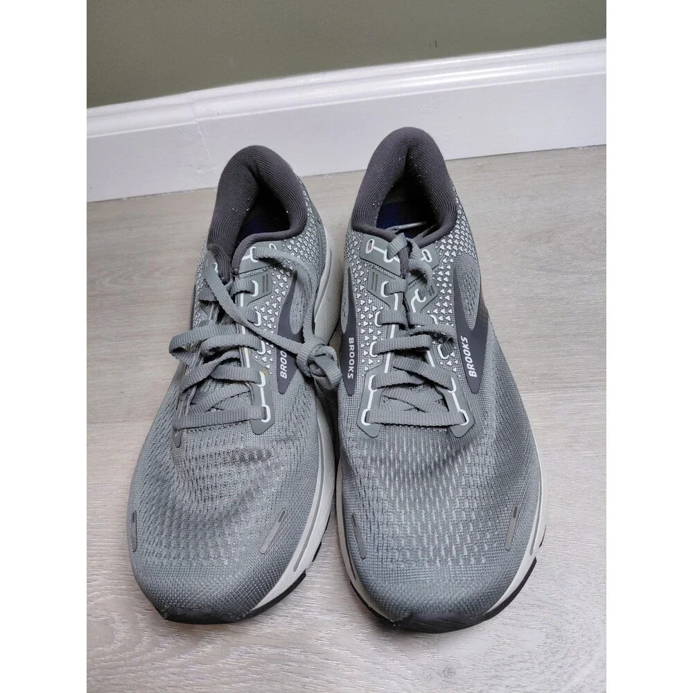 Size 9 2E - Brooks Ghost 14 Grey Alloy Men's Sneakers